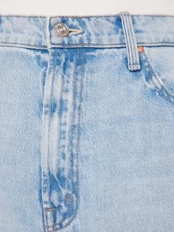 High Waisted Spinner Zip Sneak Chew - We Bounced -Mother Denim 10558 1085 WBC VW F Detail 4420
