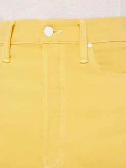 The Tune Up Bona Fide Hover - Primrose Yellow -Mother Denim 10727 753 PYO VW F Detail 4758