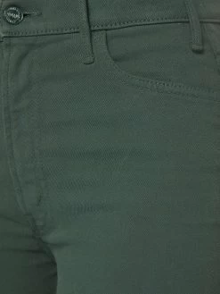 The Hustler Ankle Fray - Black Forest -Mother Denim 1117 674 BKF VW F Detail 2808