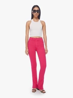 High Waisted Runaway Slice Heel - Raspberry Sorbet -Mother Denim 1293 753 RBB 0561 3b10677f 2182 4ace b980 c5871c08034d