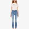 High Waisted Looker Ankle - On The Road -Mother Denim 1401 1008 OTR VW A FullBodyFront 3698