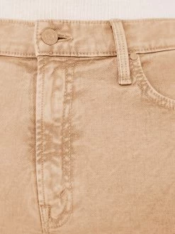 The Dodger Ankle - Tan -Mother Denim 1888 413 TXN VW F Detail 4312