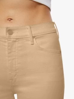 High Waisted Weekender Skimp - Sand -Mother Denim 1905 674 SAN 21122