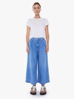 High Waisted Pouty Prep Ankle - Salt And Lime