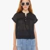 The Pop Your Top - Black -Mother Denim 2332 1485 BLK VW A WaistUpFront 3148
