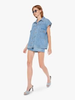 SNACKS! The Big Bite Vest - All You Can Eat -Mother Denim 3282 1321 AYE VW B WaistUpSide 4721