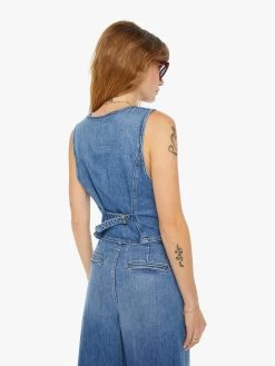 Clare V. X MOTHER The Belle Vest - Playing In Paris -Mother Denim 3292 259 PAR VW C WaistUpBack 7073