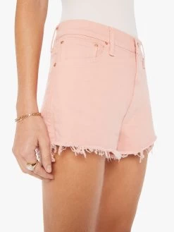 The Dodger Short Short Fray - Peach Parfait -Mother Denim 4283 544 PPA VW E Swatch 4112