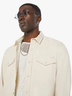 The City Slicker - What The Duck Natural -Mother Denim 6021 1522 NAT VW E Detail 7144