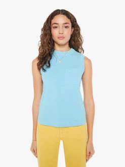 The Mock 10 Tee - Sky Blue