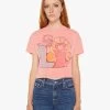 The Grab Bag Crop Tee - Love Cupid -Mother Denim 8911 1079 LCP VW A WaistUpFront 3654
