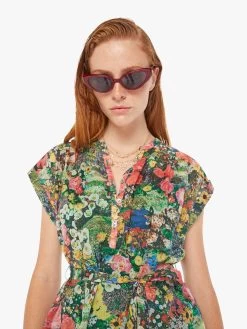 The Slow Ride Shirt Dress - Pretty As A Picture -Mother Denim 9723 1492 PTC VW E Detail 4385