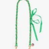 Clare V. X MOTHER The Link Up Shoulder Strap - Green And Gold -Mother Denim GREENANDGOLD CV THELINKUPSHOULDERSTRAP T2155 611 NOC 5911F 1