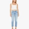PETITES The Lil' Insider Crop Step Fray - Limited Edition -Mother Denim P157 1008 LIT VW A FullBodyFront 4810